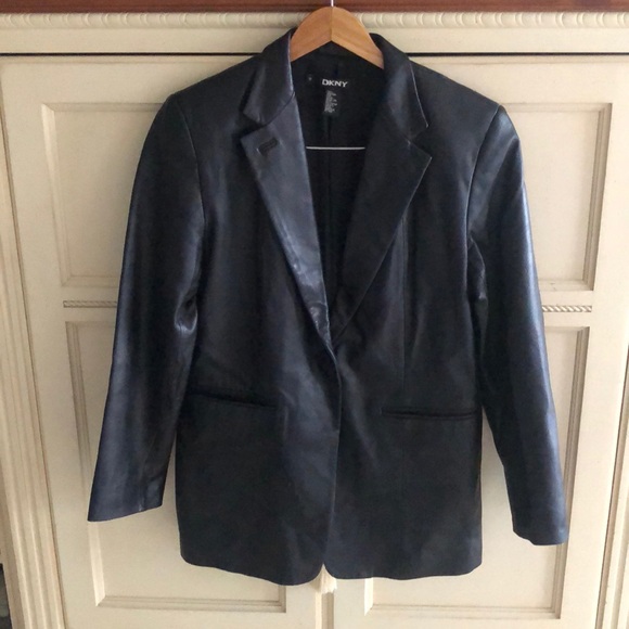 Dkny Jackets & Blazers - DKNY Black Leather Jacket